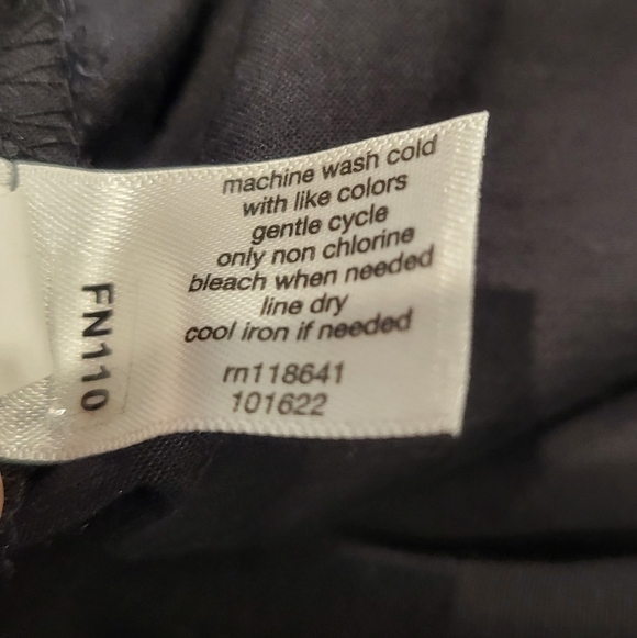 Lane bryant size 26 black drawstring pullon wide leg capri - Picture 6 of 6